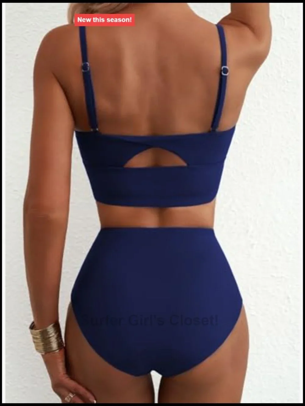 High Waisted Bikini Set - V Wire Two Piece Tummy Control Swimsuits 2026